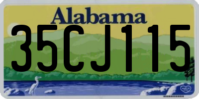 AL license plate 35CJ115