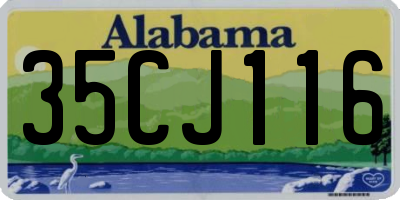 AL license plate 35CJ116
