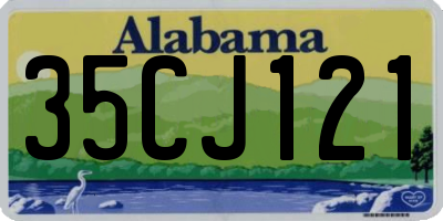 AL license plate 35CJ121