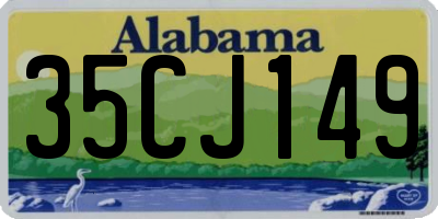 AL license plate 35CJ149