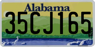 AL license plate 35CJ165
