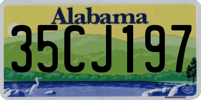 AL license plate 35CJ197