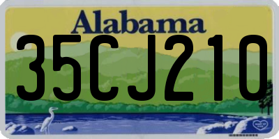 AL license plate 35CJ210