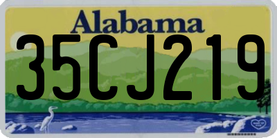 AL license plate 35CJ219