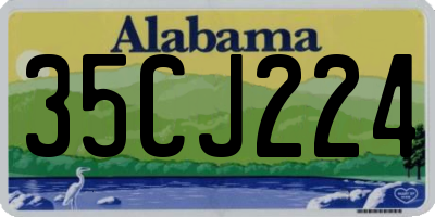 AL license plate 35CJ224