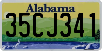AL license plate 35CJ341