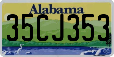 AL license plate 35CJ353