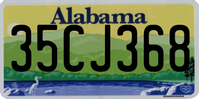 AL license plate 35CJ368