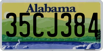 AL license plate 35CJ384