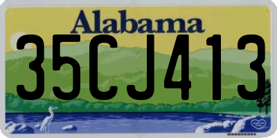 AL license plate 35CJ413