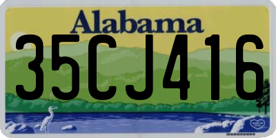AL license plate 35CJ416