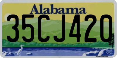 AL license plate 35CJ420
