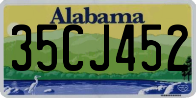 AL license plate 35CJ452