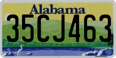 AL license plate 35CJ463