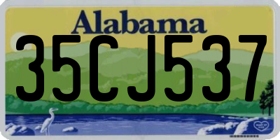 AL license plate 35CJ537