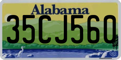 AL license plate 35CJ560