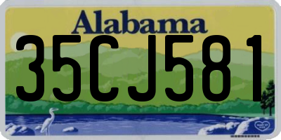 AL license plate 35CJ581