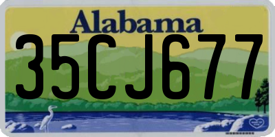 AL license plate 35CJ677