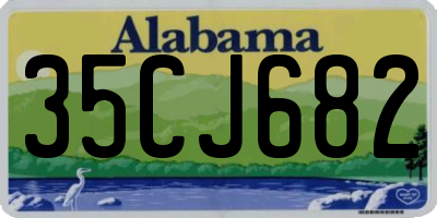 AL license plate 35CJ682