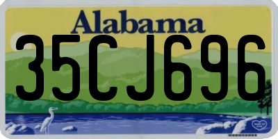 AL license plate 35CJ696