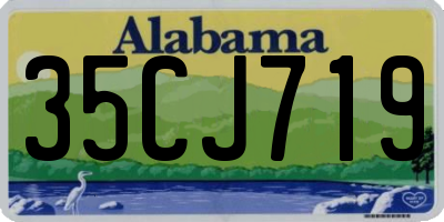 AL license plate 35CJ719