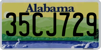 AL license plate 35CJ729