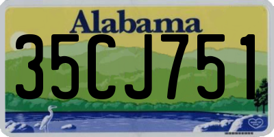 AL license plate 35CJ751