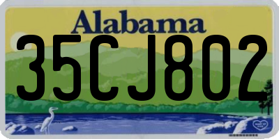 AL license plate 35CJ802