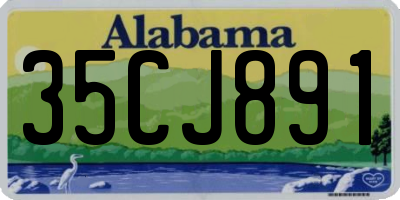 AL license plate 35CJ891