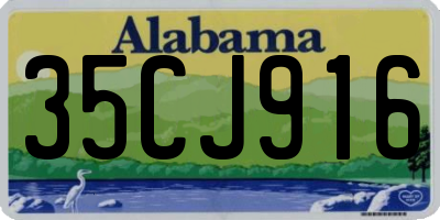 AL license plate 35CJ916