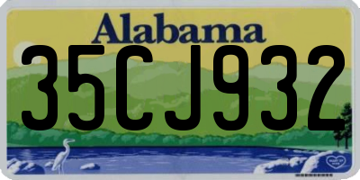 AL license plate 35CJ932