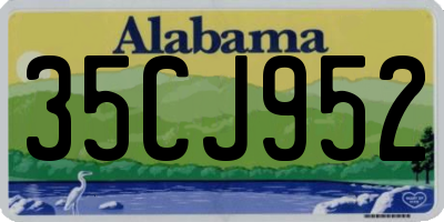 AL license plate 35CJ952