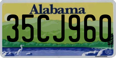 AL license plate 35CJ960
