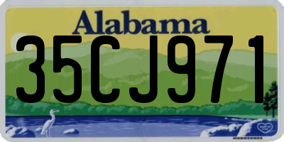 AL license plate 35CJ971