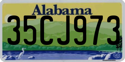 AL license plate 35CJ973