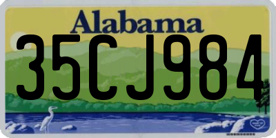 AL license plate 35CJ984