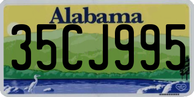 AL license plate 35CJ995