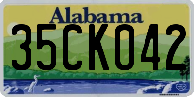 AL license plate 35CK042