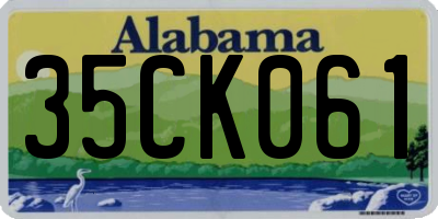 AL license plate 35CK061