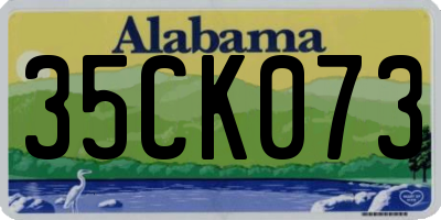 AL license plate 35CK073