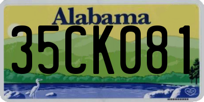 AL license plate 35CK081