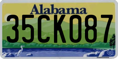 AL license plate 35CK087