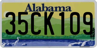 AL license plate 35CK109