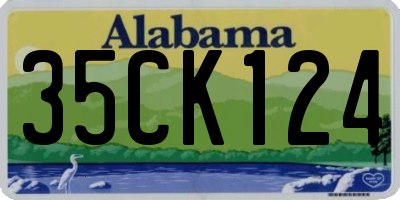 AL license plate 35CK124