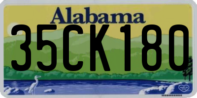 AL license plate 35CK180
