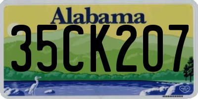 AL license plate 35CK207