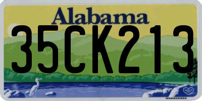 AL license plate 35CK213