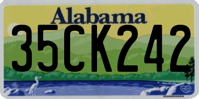 AL license plate 35CK242