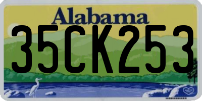 AL license plate 35CK253