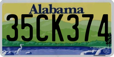 AL license plate 35CK374